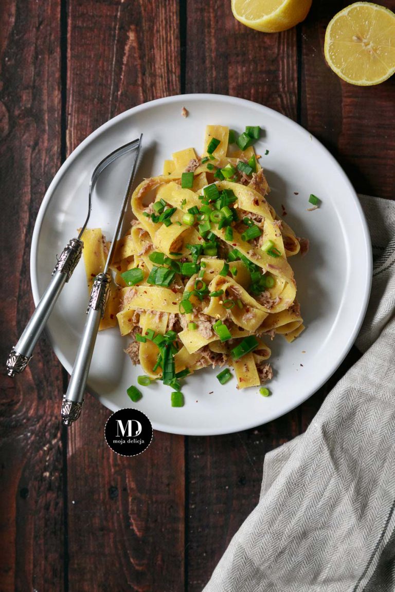 Makaron pappardelle z tuńczykiem - danie w 5 minut